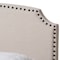Baxton Studio Odette Modern Light Beige Upholstered King Size Bed 146-8247 - alternate 8